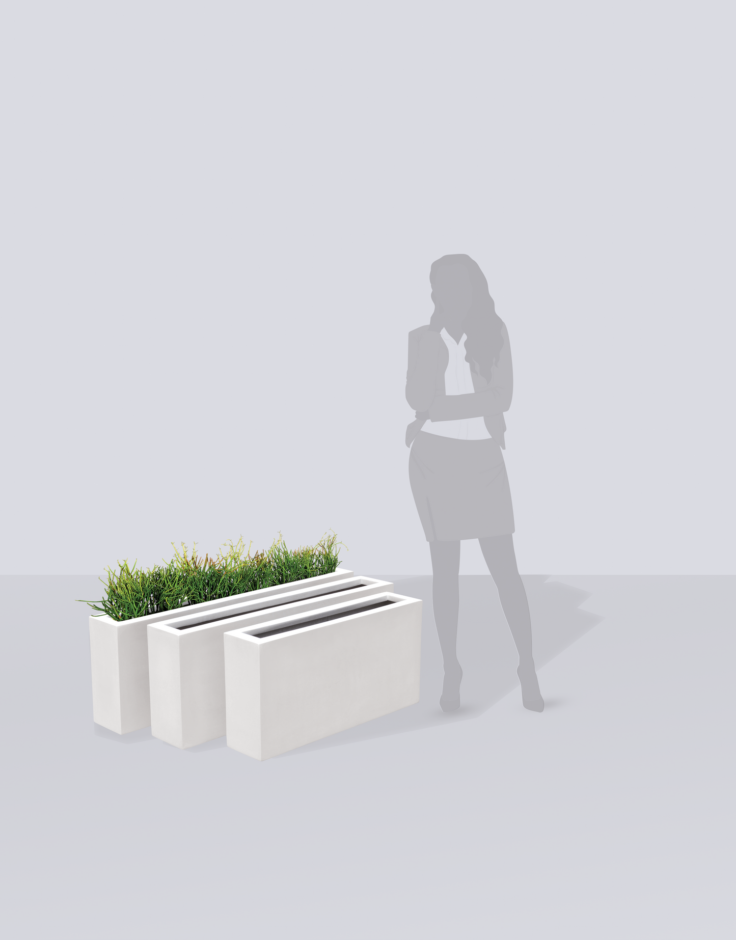 Camoux Narrow Rectangular Planter