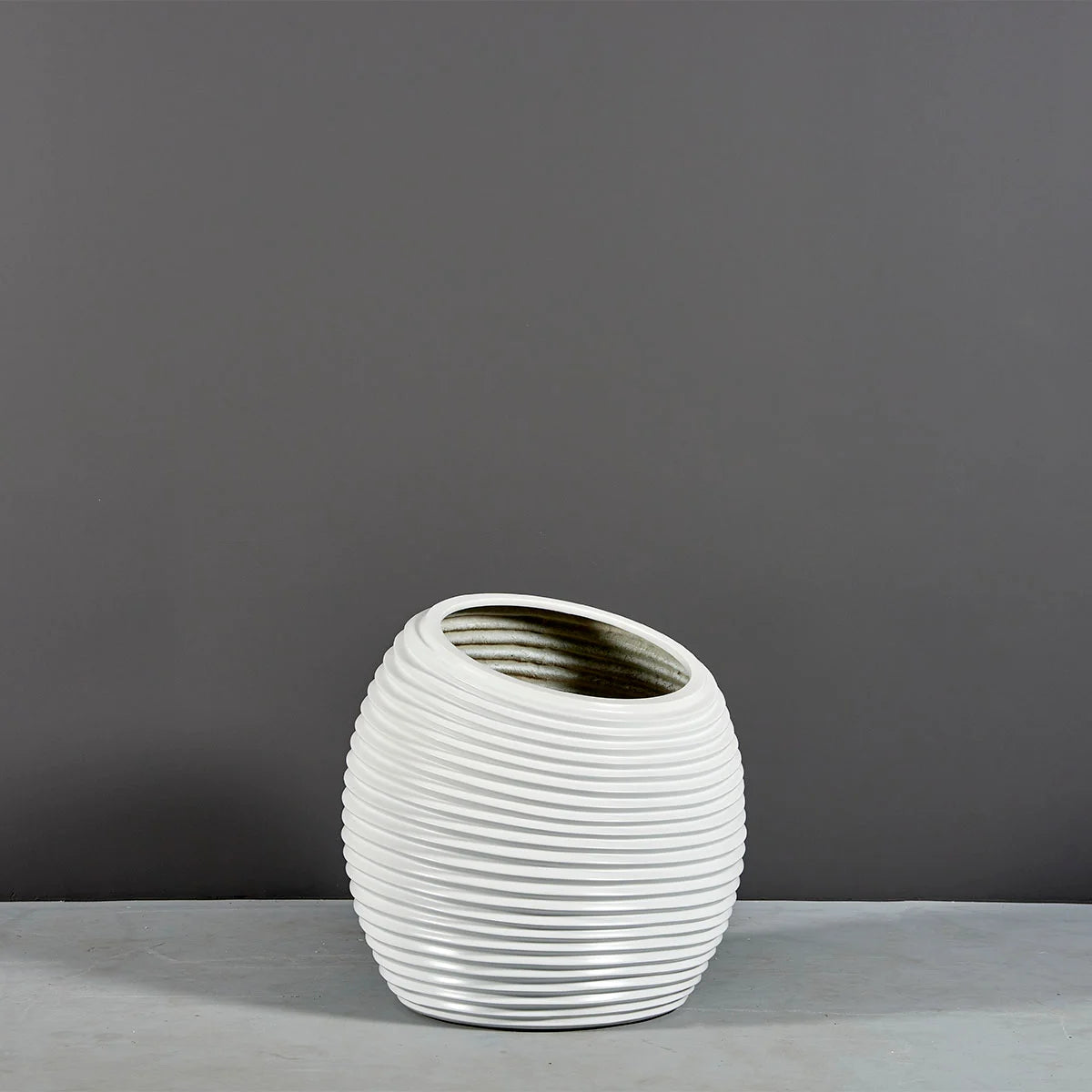 Spiral Modern Globe Planter