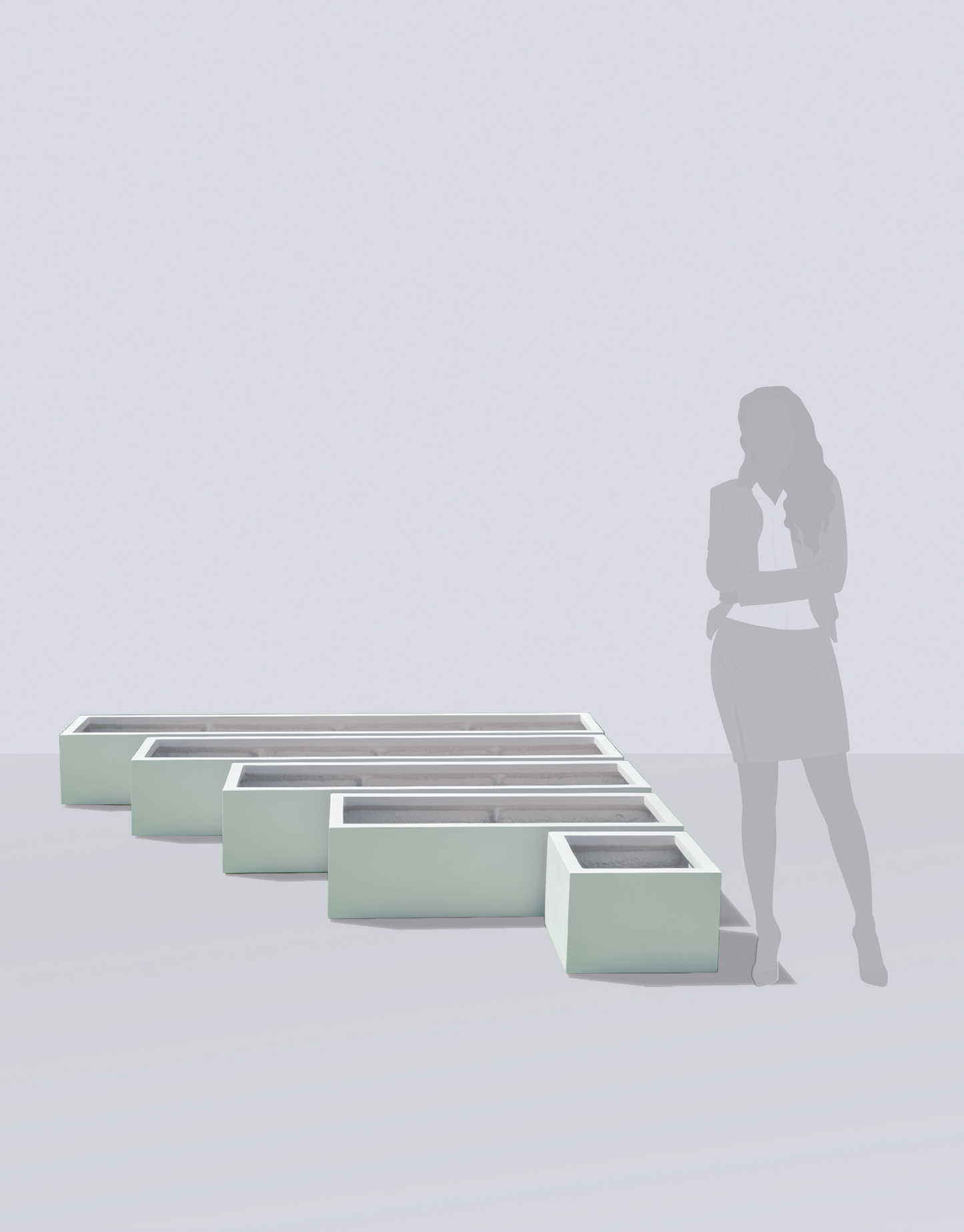 Cuba Low Rectangular Planter