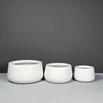 Short Hayden Tapered Round Planter