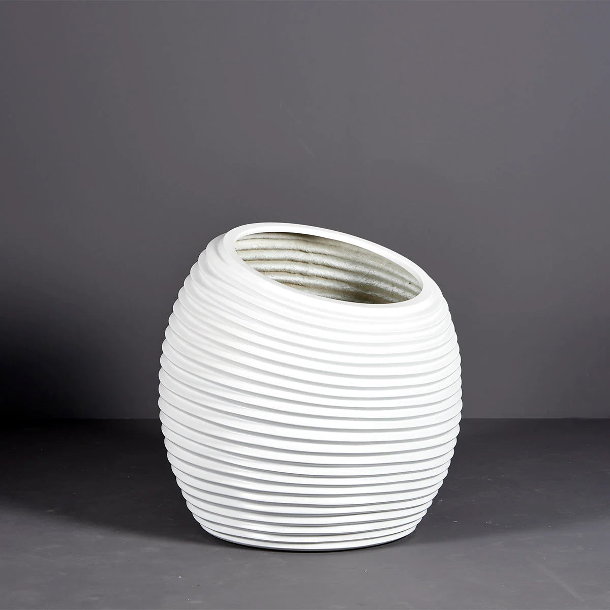 Spiral Modern Globe Planter