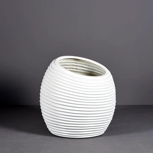 Spiral Modern Globe Planter