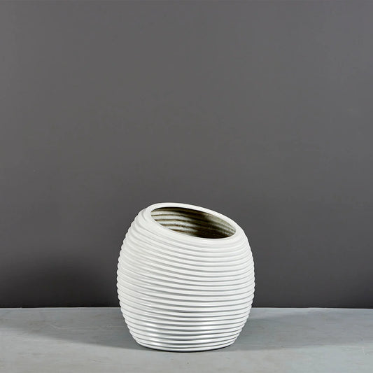 Spiral Modern Globe Planter