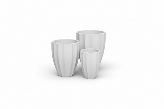 Alicante Fluted Round Planter