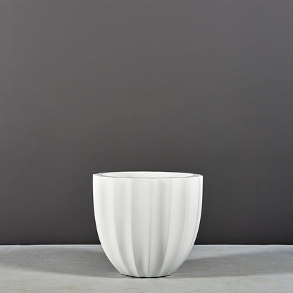Santa Barbara Low Fluted Round