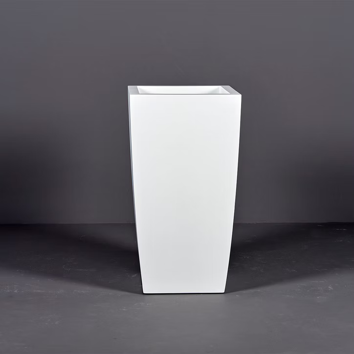 Toulan Modern Tall Tapered Square Planter