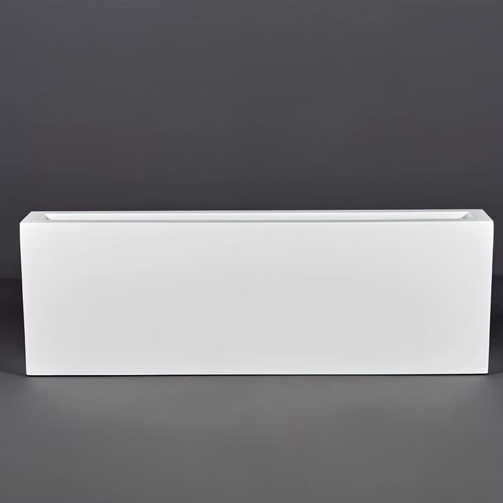 Narrow Rectangular Pot Camoux Narrow Rectangular Planter – Coastal Pots and Planters